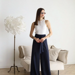 ARIANE – WOMEN'S LINEN LONG TROUSERS