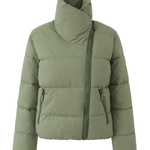 Stand Collar Zipper Windproof Cotton Coat