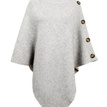 Casual 7 Colors High-Neck Sweater Cape