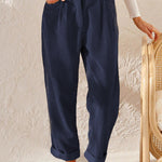women's corduroy loose straight trousers