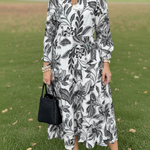 NEW🔥 V Neck Floral Vintage Print Dress