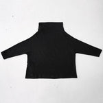 Urban Black&Gray High-Neck Long Sleeve Oversize T-Shirt