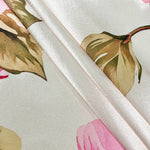 A-Line Long Sleeves Elasticity Flower Print Pleated Mock Neck Maxi Dresses