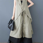 A-Line Loose Pockets Solid Color Tied Zipper V-Neck Midi Dresses Shirt Dress