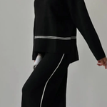 Patchwork Casual Two-piece Set