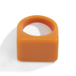 Original Stylish Resin 8 Colors Geometric Ring