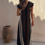 Beach Dates Ethnic Print A-line Maxi Dress