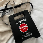 Original Stylish Letter Print PU Shoulder Bag