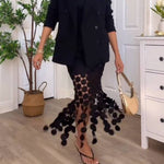Women's Double-Breasted Wool Crepe Blazer