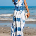 Slate & Snow Tie-Dve Twist Front Maxi Dress