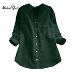 Linen Cotton Casual Loose Shirt-Buy 3 Free Shipping