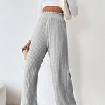 Casual loose knitted trousers