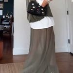 Mist Drape Pleated Floor-Mounting Skirt