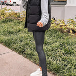 Solid color fashionable lazy style cotton vest jacket