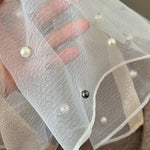 Sun-Protection Beaded See-Through Shawl&Scarf