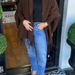 Casual Fringed Trim Irregular Cardigan Collar Outerwear(9 Colors)