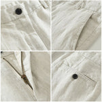 Mateo Linen Straight Trousers