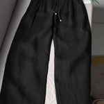 Camille | Loose-fitting trousers in a cotton and linen blend