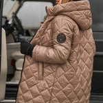 Linda | Elegant Quilted Down Jacket with Hood