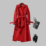 TIA��� - Elegant Knee-Length Loose Fit Coat