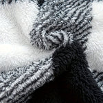 Men's Plaid Casual Fashion Fluffy Fleece Hoodie