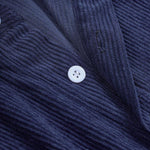 Men's Corduroy Half Button Short Sleeve POLO