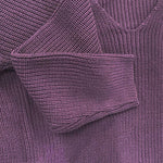 Men's Casual Solid Color V-Neck Loose Knit Pullover Sweater