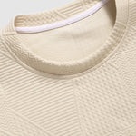 Men's Textured Vintage Jacquard Casual Set