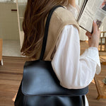 Casual Simple Chic Solid Color Shoulder Bag