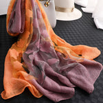 Original Floral Sun-Protection Silk Scarf