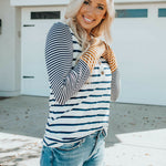 Striped Color Block Top