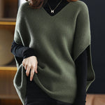 Casual Sleeveless Loose Solid Color V-Neck Vest Top