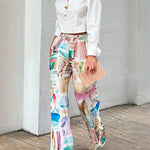Loose Printed Pants Trousers