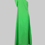 Loose Asymmetric Solid Color Split-Joint One-Shoulder Maxi Dresses