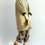 Vintage Loose Wide Leg Checkered Elastic Waist Pants
