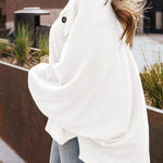 Lapel Knit Long Sleeve Top