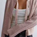 PCSILLY LS REV TIE KNIT NOOS BC