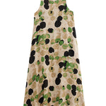Loose Sleeveless Printed Split-Joint Round-Neck Maxi Dresses