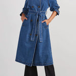 CHANDRY DENIM TRENCH COAT