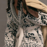 NVLT Knit Fringe Cardigan Sweater