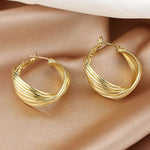 Simple Stylish Gold Hip-Hop Original Ear-Ring