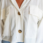 Casual trench striped single-breasted jacket