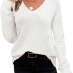 Zeagoo Women's Knitted Jumper Elegant Pullover (DE Only)