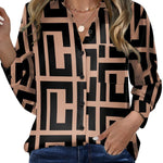 Zeagoo Womens Button Down Shirt Long Sleeve Blouse Business Work Tops Dressy Casual Floral Printed Outfits with Pocket