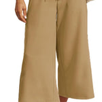 Zeagoo Women's Trousers Casual Wide Straight Cut Suit Trousers (DE Only)