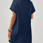 Zeagoo Women's Linen Dresses Knee-Length Casual Beach Dress (DE Only)