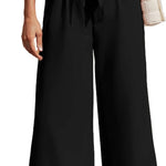 Zeagoo Women's Trousers Casual Wide Straight Cut Suit Trousers (DE Only)