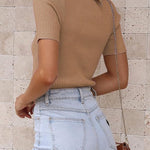 Zeagoo Women's Short Sleeve Basic Slim Fit Tops