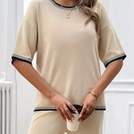 Zeagoo Womens Short Sleeve Sweaters Tops