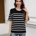Zeagoo Womens Short Sleeve Sweaters Tops